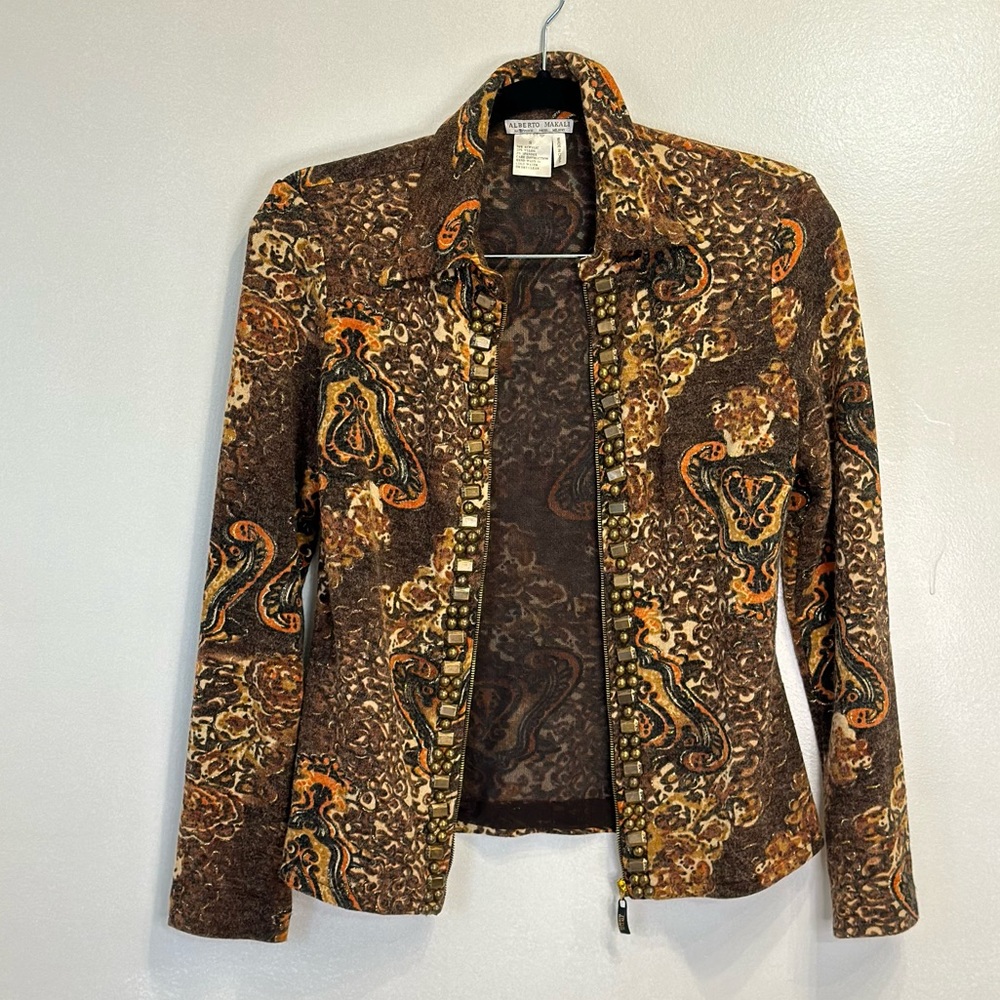 ALBERTO MAKALI ,NY-Paris-Milano blazer/jacket/Cardigan with zipper